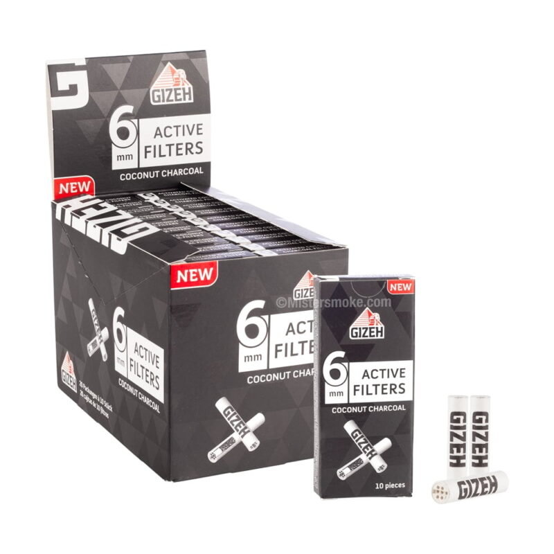 Gizeh Black Active Filters - 6mm/10ct