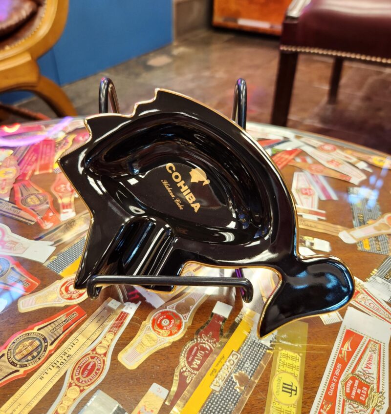 Ashtray Habanos Cohiba Indian Head Black - 1ct