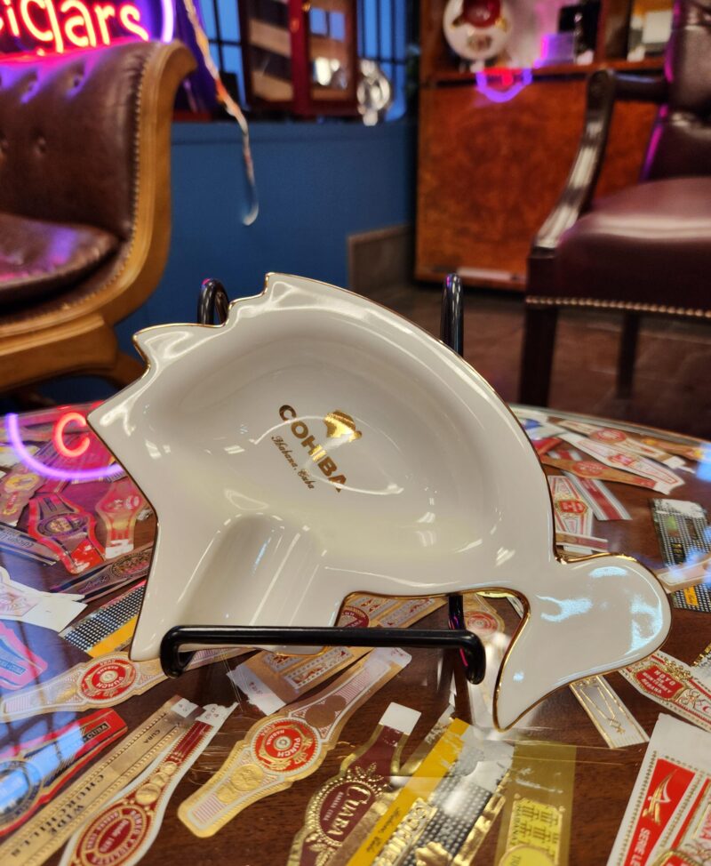 Ashtray Habanos Cohiba Indian Head White - 1ct