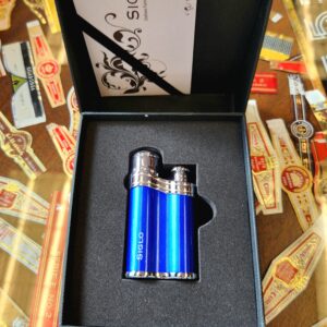 Siglo Bean Shape Lighter - Metallic Blue - Image 2
