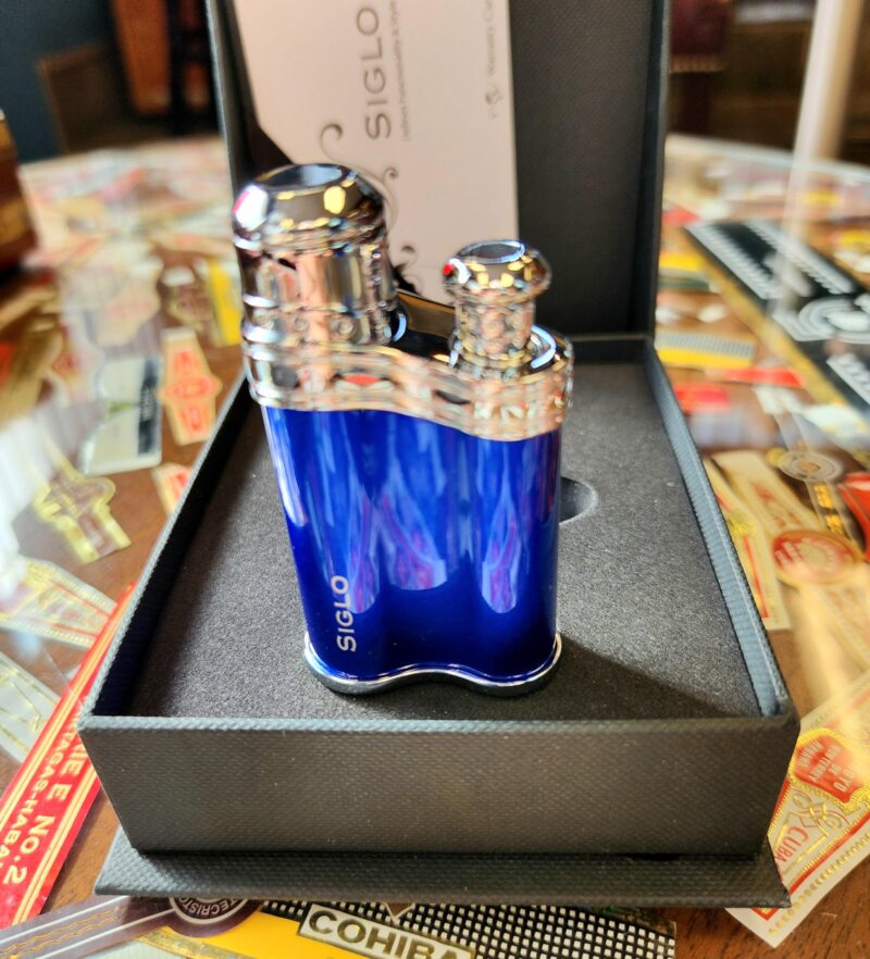 Siglo Bean Shape Lighter - Metallic Blue