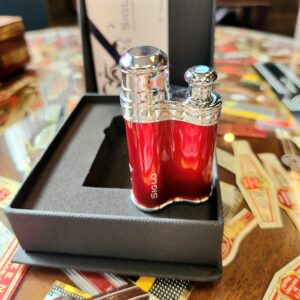 Siglo Bean Shape Lighter - Metallic Red