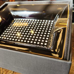Siglo Black Checkers Ashtray  - 2ct - Image 2