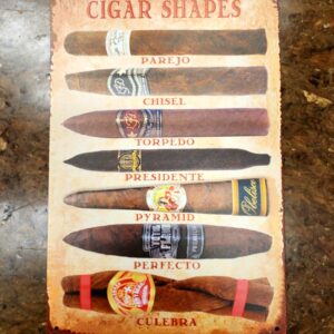 Metal Vintage Signs - Cigar Shapes - 12"x8"