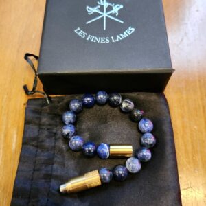 Punch Bracelet Brass Sodalite - Image 2