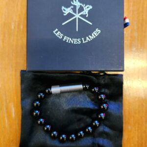Punch Bracelet Black Onyx 8mm - Image 2
