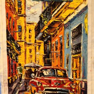 Cuban Original Art Painting 24x12