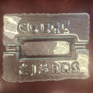 Glass Ashtray Cuban Cigars - 2ct