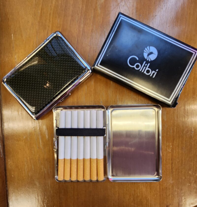 Colibri Carbon Fiber Cigarette Case - 7ct