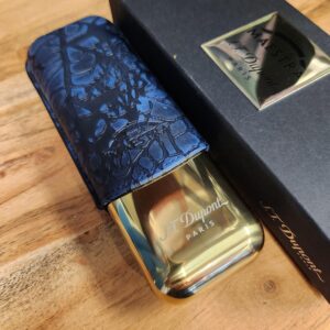 ST Dupont Linea Maestra Partagas Cigar Case - Blue Golden - Image 3