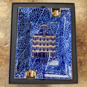 ST Dupont Linea Maestra Partagas Ashtray Blue/Golden - 2ct - Image 2