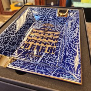 ST Dupont Linea Maestra Partagas Ashtray Blue/Golden - 2ct - Image 3
