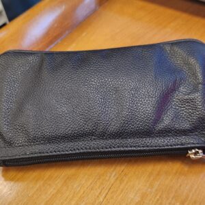 Pipe Zipper Pouch x 2Pipes - Black - Image 3