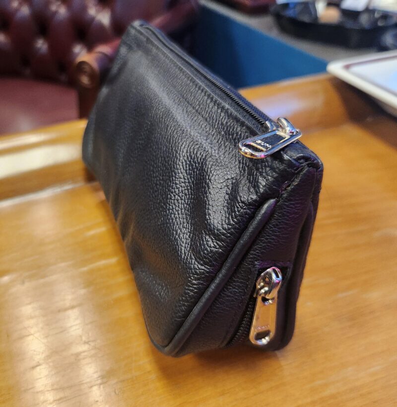 Pipe Zipper Pouch x 2Pipes - Black