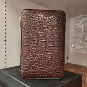 Travel Hum. Wooden Leather Kit - Brown/Crocodile Style - Image 2