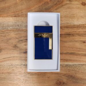 ST Dupont Slimmy Lighter - Blue Lacquer/Golden