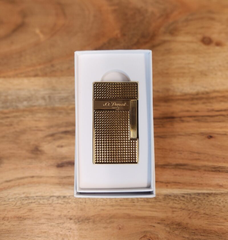 ST Dupont Slimmy Diamond Head Lighter - Golden