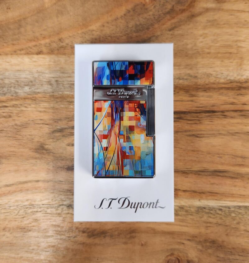 ST Dupont Biggy Graff'ty Lighter- Multicolor/Chrome