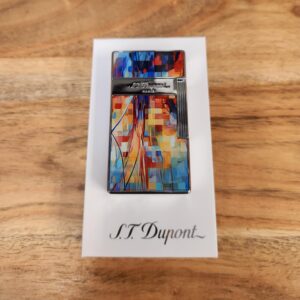ST Dupont Biggy Graff'ty Lighter- Multicolor/Chrome - Image 3