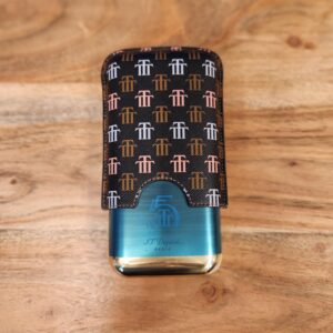 ST Dupont Trinidad Cigar Case 3ct - Blk/Gold