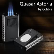 Colibri Quasar Astoria Lighter/Cutter - Black