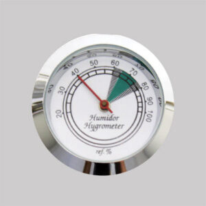 Analog Hygrometer Chrome Frame Round - Small