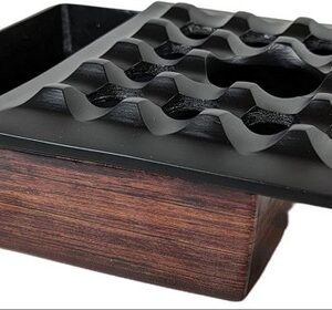 Ashtray Deluxe Grid Series Black - 7+ct