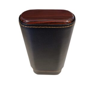 Cigar Case Zebra Wood Top - 3ct