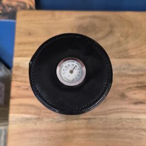 Cigar Tube Black Leather Deluxe - 4/5ct - Image 3