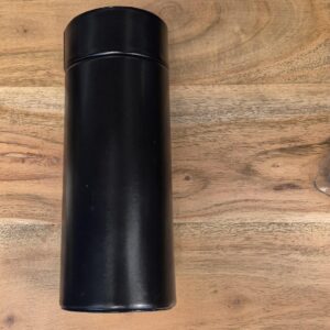 Cigar Tube Black Leather Deluxe - 4/5ct - Image 2