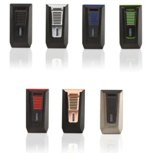 Colibri Slide Lighter/Punch  - Black/Rosegold, Blk/Green, Gunmetal, Blk/Red, Blk/Chrome