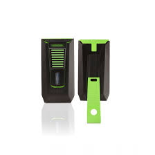 Colibri Slide Lighter/Punch  - Matte Black/Green