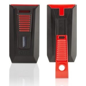 Colibri Slide Lighter/Punch  - Matte Black/Red