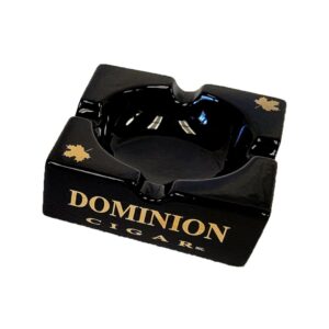 Dominion Black Square Ashtray  - 4ct