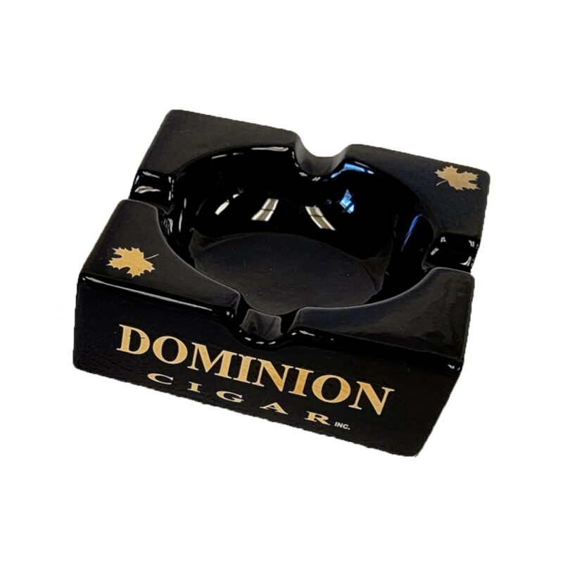 Dominion Black Square Ashtray  - 4ct