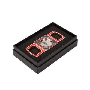 Elegant Metal Cutter Red Carbon Fiber - 64Ring Hole - Image 3