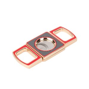Elegant Metal Cutter Red Carbon Fiber - 64Ring Hole