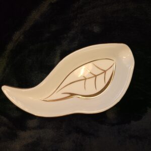 Ashtray Habanos Festival "Leaf" White - 1ct