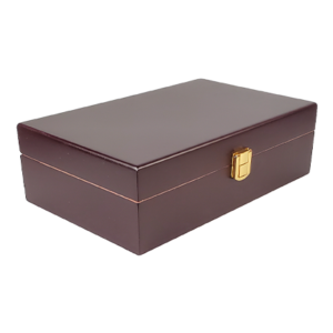 Humidor Brass Latch Walnut - 12ct