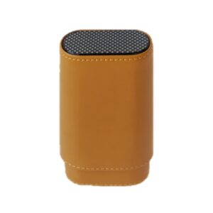 Leather Case Cedar Lined Yellow/Carbon Fiber - 3ct