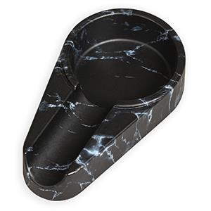 Lotus Single Stick Ashtray  Blk/Marble - 1ct