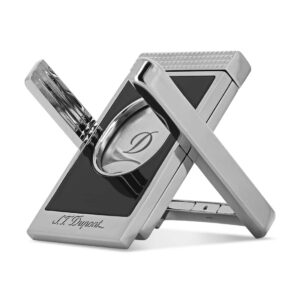 ST Dupont Cigar Cutter & Stand - Black/Chrome