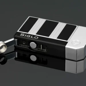 Siglo Chrome/Black Obsidian - Single Flame Lighter