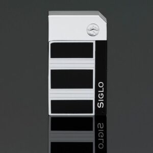 Siglo Chrome/Black Obsidian - Single Flame Lighter - Image 2
