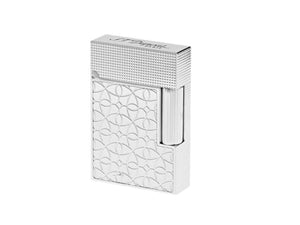 ST Dupont L2 Small Palladium Lighter - Arabesque  Silver