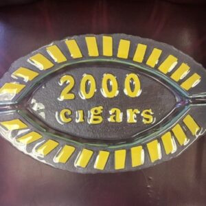 Ashtray 2000 Cigars Leaf Shape - 2ct