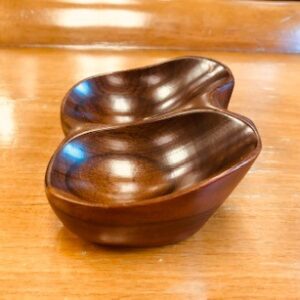 Two Pipes  Solid Wood Stand - Walnut - Image 3