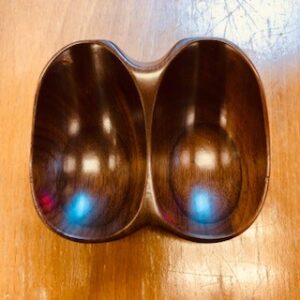 Two Pipes  Solid Wood Stand - Walnut - Image 2