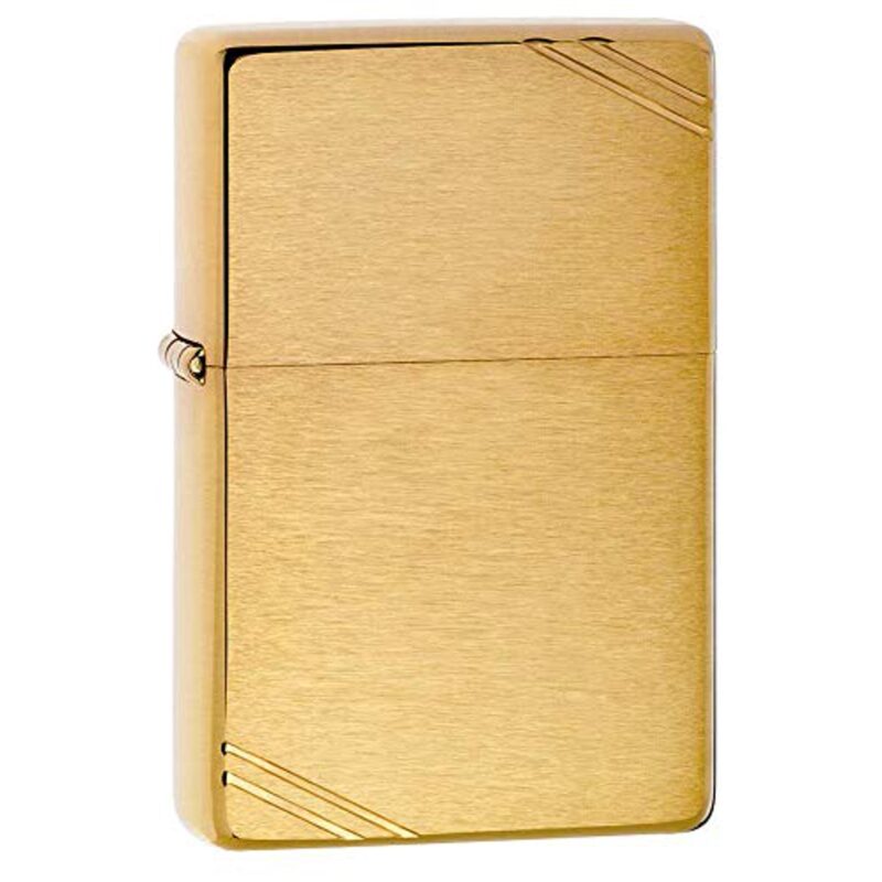 Zippo Pure Vintage Brushed Brass Lighter