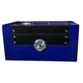 Humidor Button Blue Glass Top - 100ct